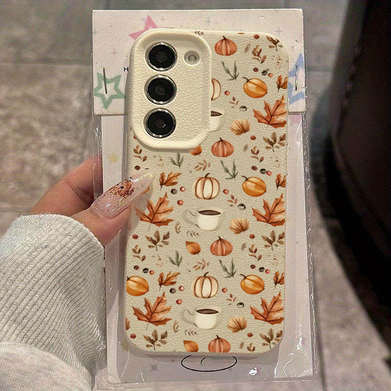 Phone Cases Bulk - Herfst Pompoen Koffie Illustratie Case Voor