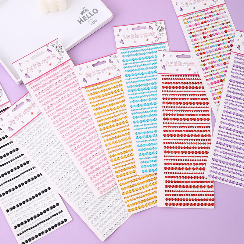Phone Cases Diy - Gemengde maten acryl diamant stickers zelfklevende