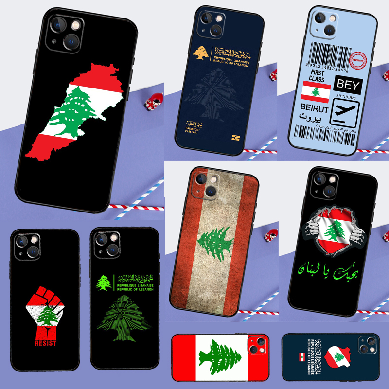 Phone Cases Lebanon - Libanon Vlag Telefoonhoesje Voor Iphone 15