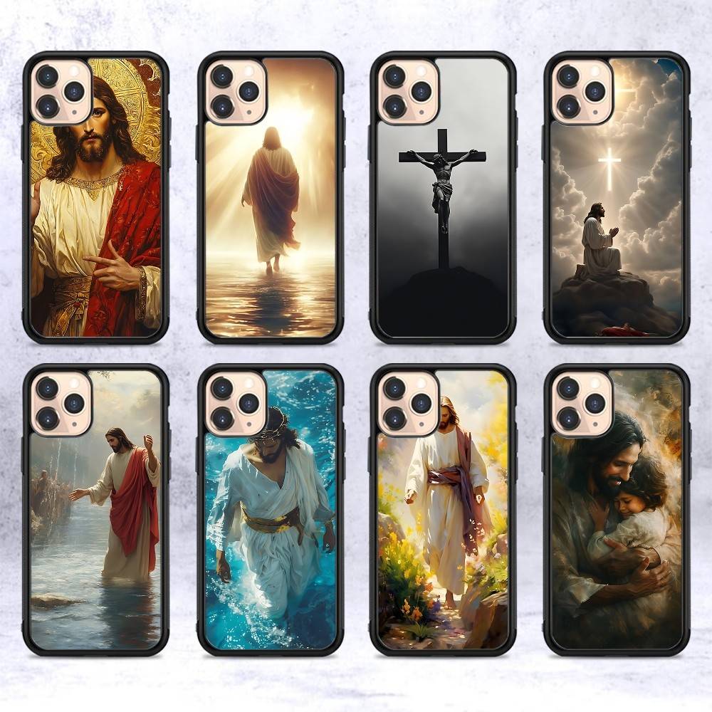 Phone Cases Jesus - God en Spokesman J-Jesus PC+TPU Stootbestendige