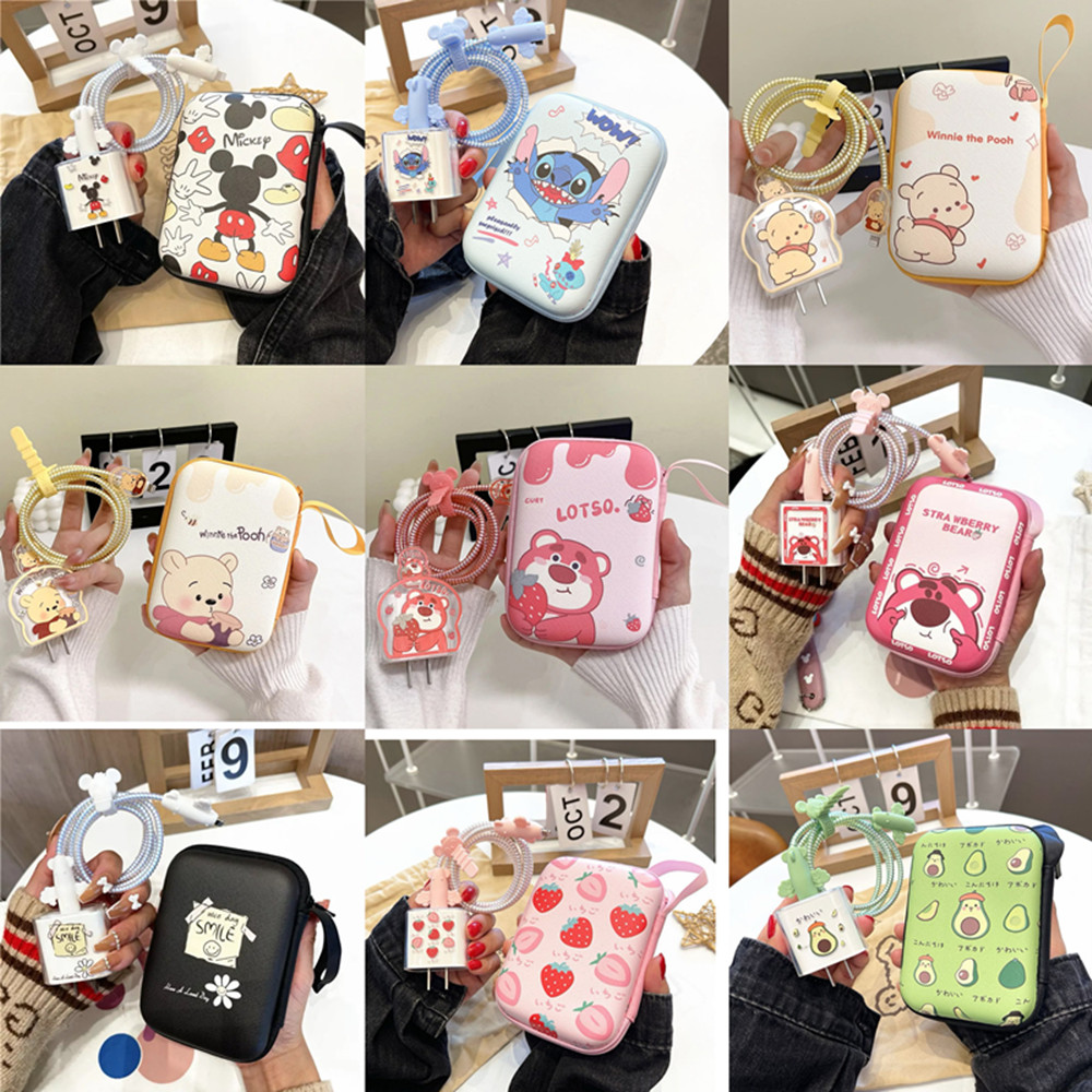 Phone Cases Rubber - Cartoon Kabel Beschermer Voor Iphone/Ipad 18W/20W