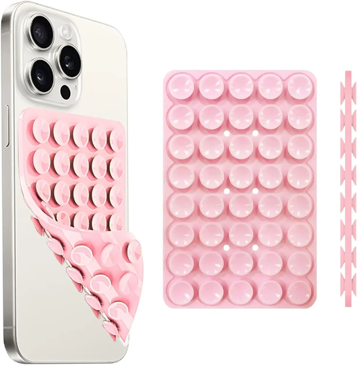 Phone Cases Rubber - Dubbelzijdige telefoonhouder met zuignap, siliconen telefoonhoesje