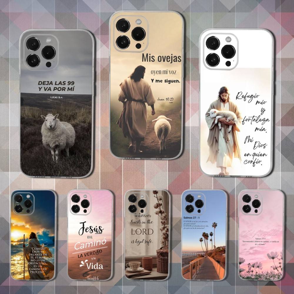 Phone Cases Jesus - Christelijk Jezus Bijbelvers Telefoonhoesje voor iPhone