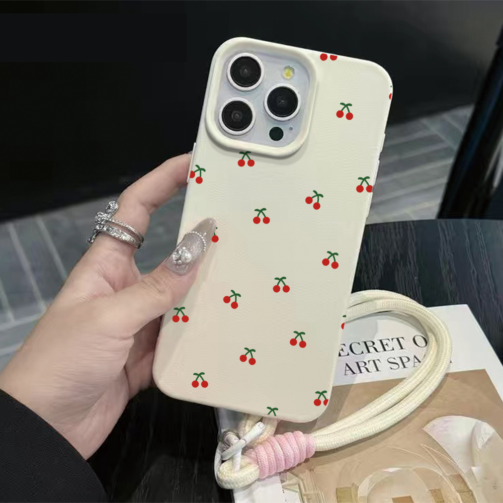 Phone Cases With Straps - Little Cherry Strap Rope Telefoonhoesje voor