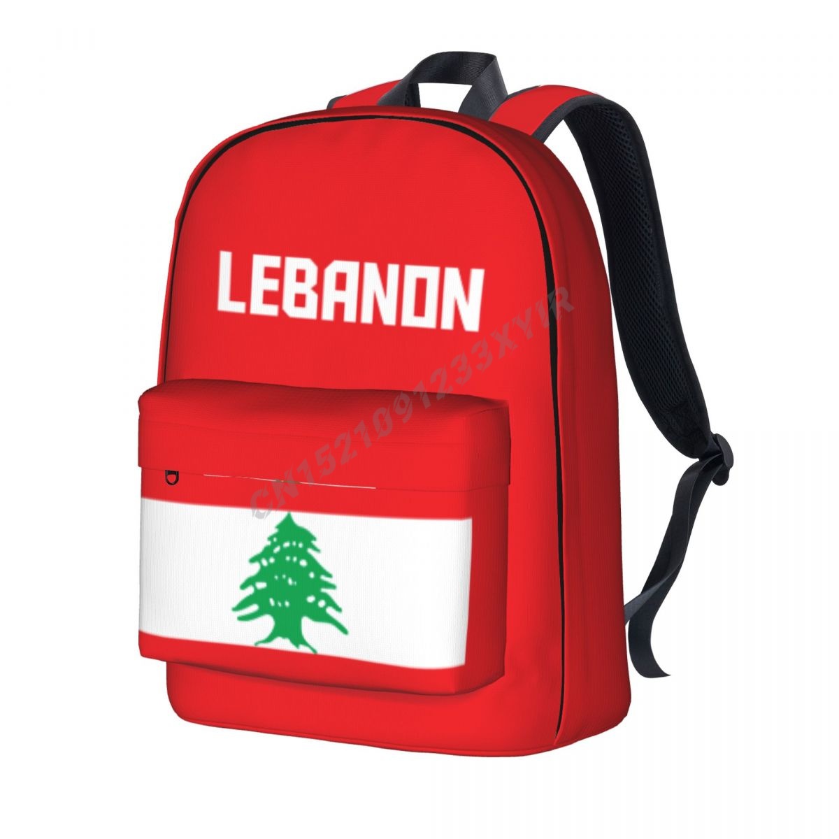 Phone Cases Lebanon - Unisex rugzak Libanon Flag1 Stitch schooltas