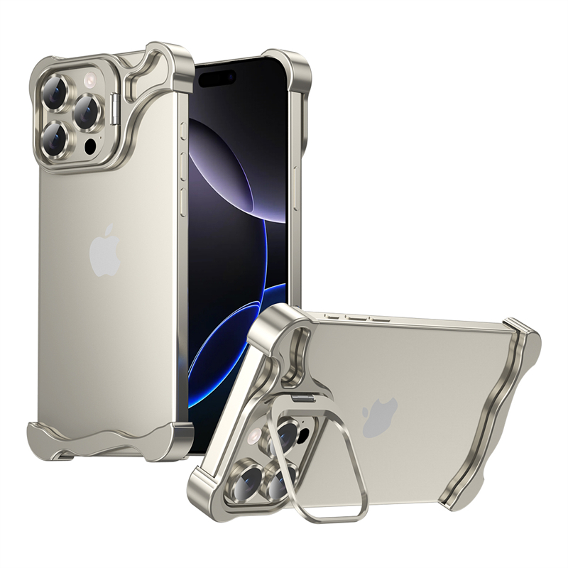 Heat Dissipation Case - Metalen Frameloze Bumper Lens Houder Schokbestendig