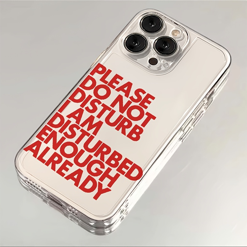 Phone Cases Transparent - Coole Engelse Woorden Telefoonhoesje voor iPhone