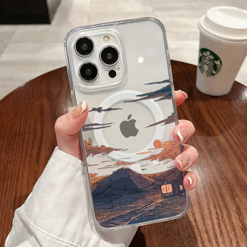 Phone Cases Bulk - Zonsondergangpatroon Mode Telefoonhoesje voor iPhone 17