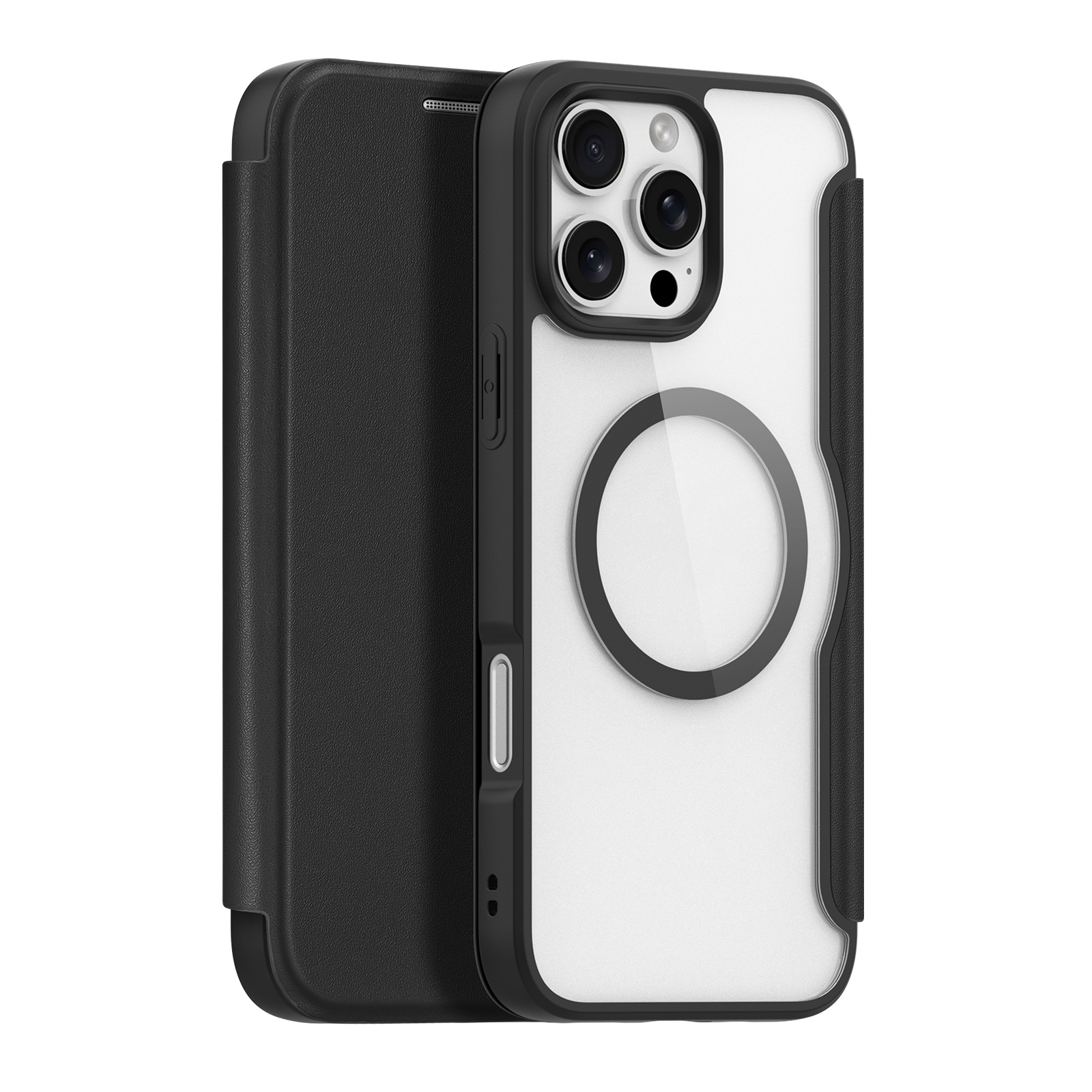 Leather Folio Wallet Case - DUX DUCIS Folio Case voor iPhone