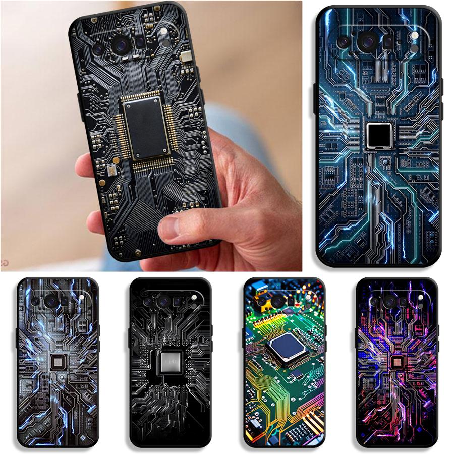 Phone Cases Google Pixel 10 - Retro printplaat telefoonhoesje voor Google Pixel