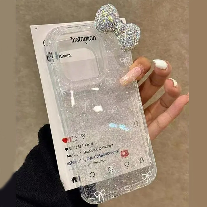 Phone Cases Best - Luxe sprankelend poeder 3D volledige diamanten