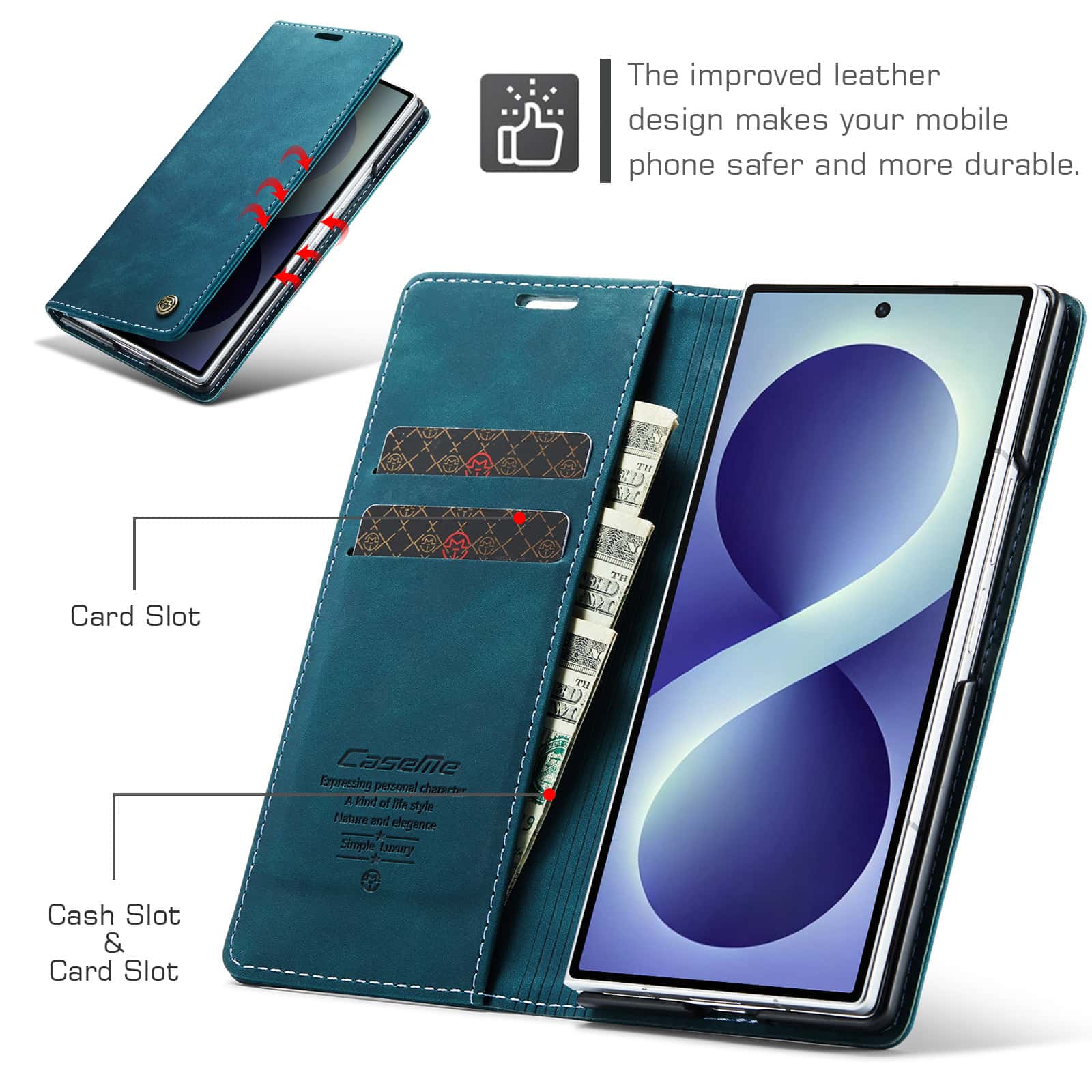 Leren flip-portemonneehoes voo - Leather Folio Wallet Case recensie en prijs