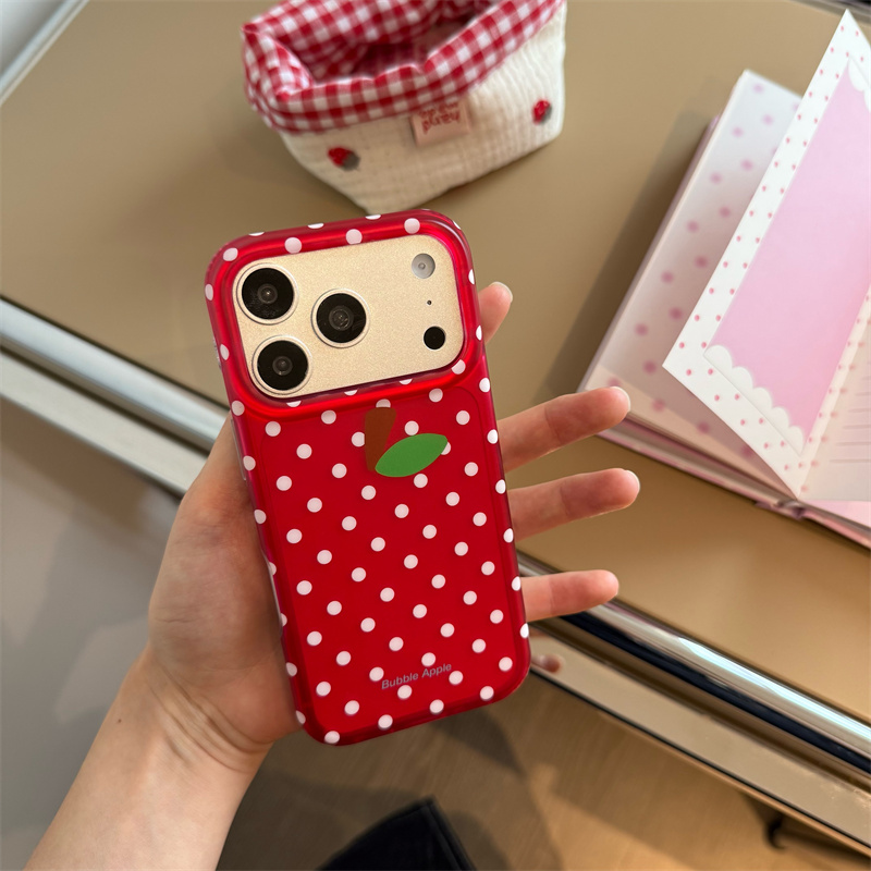 Rode Polka Dot Telefoonhoesje  - Phone Cases Redbubble recensie en prijs