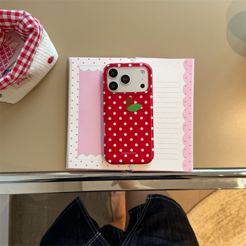 Rode Polka Dot Telefoonhoesje  - Phone Cases Redbubble recensie en prijs