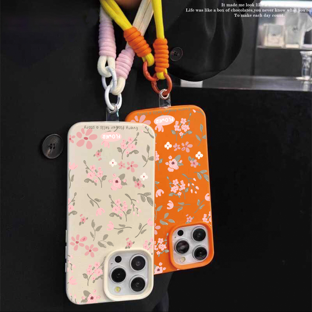 Matte Bloemenband Telefoonhoes - Phone Cases With Straps recensie en prijs