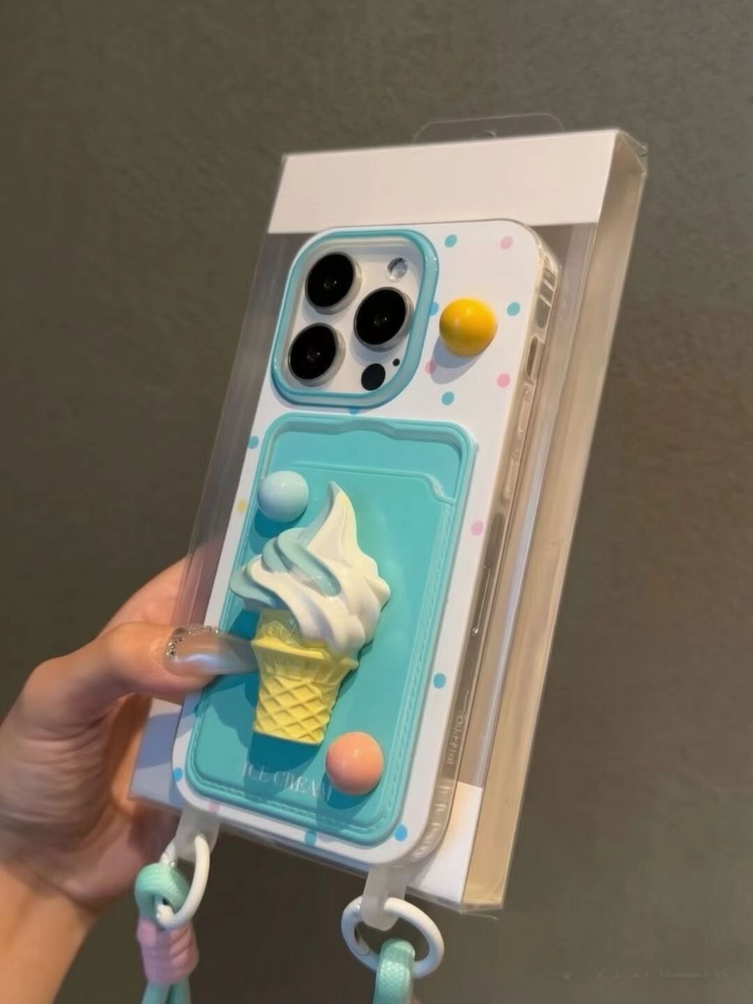 Creatief ijsjes 3D portemonnee - Phone Cases Iphone 13 recensie en prijs