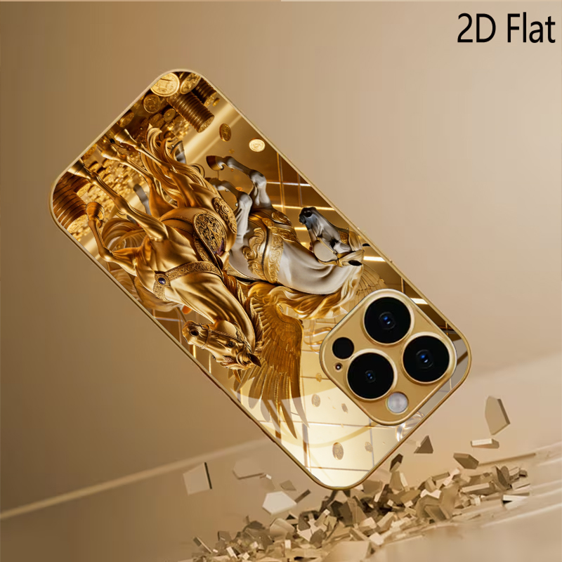 Twee paarden Patroon gehard gl - Phone Cases With Camera Cover recensie en prijs
