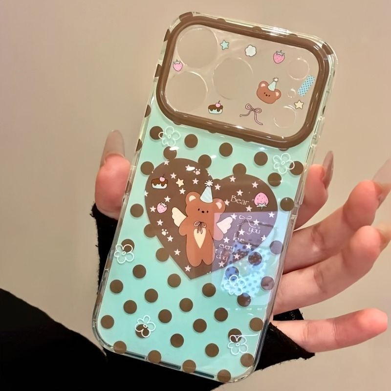 Bruine Polka Dot Hartjesbeer P - Phone Cases Brown recensie en prijs