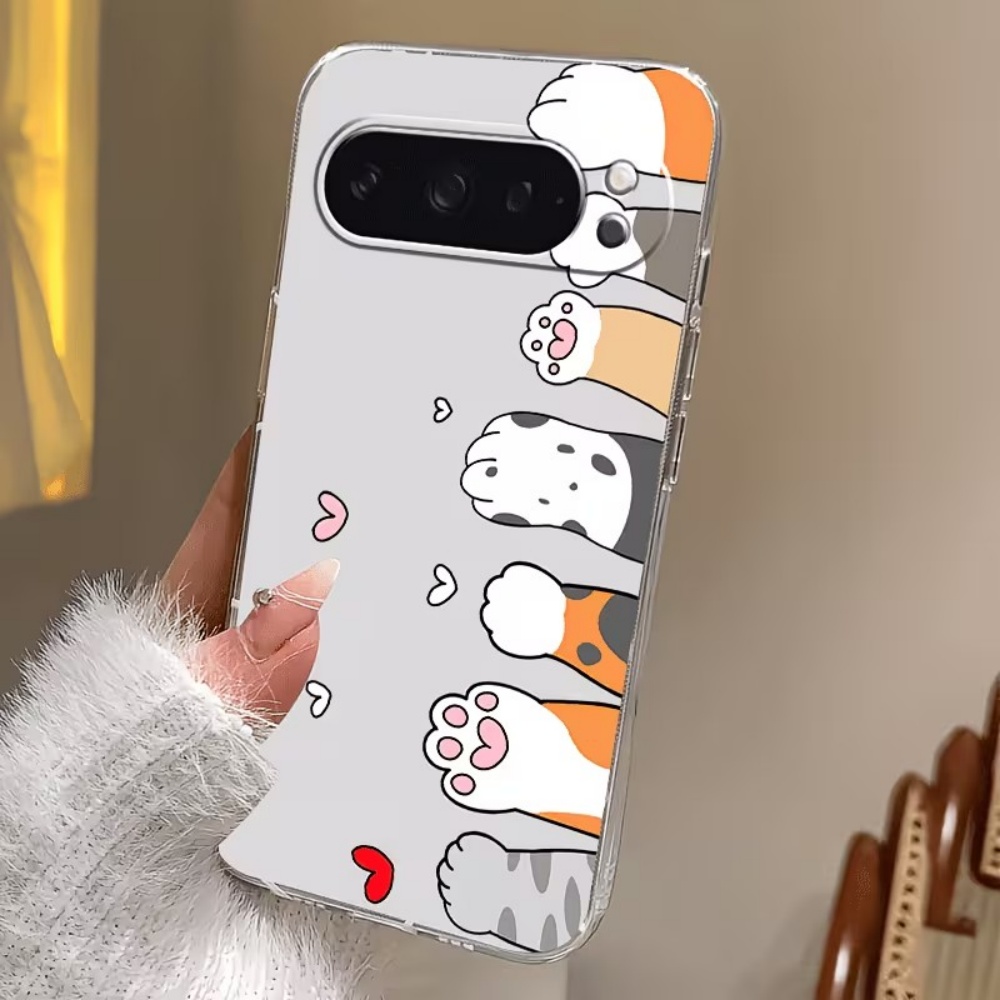 Cartoon kattenpootjes print kr - Phone Cases Google Pixel 10 recensie en prijs