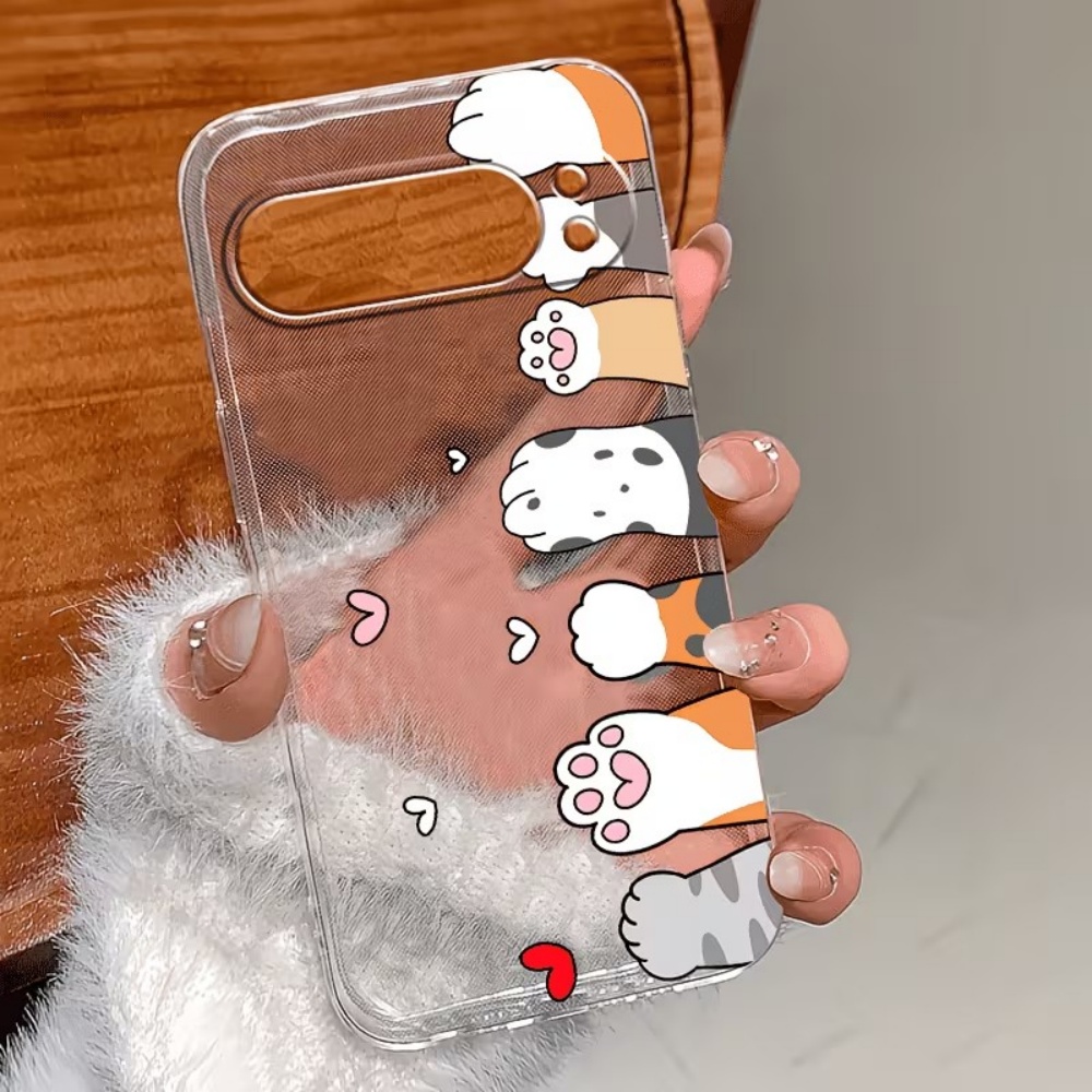 Cartoon kattenpootjes print kr - Phone Cases Google Pixel 10 recensie en prijs
