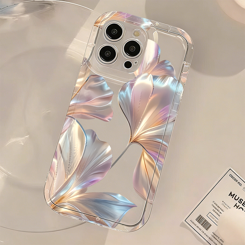 Kleurrijke metallic Ginkgo pri - Phone Cases Transparent recensie en prijs