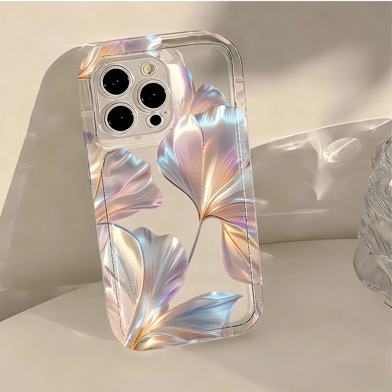 Kleurrijke metallic Ginkgo pri - Phone Cases Transparent recensie en prijs
