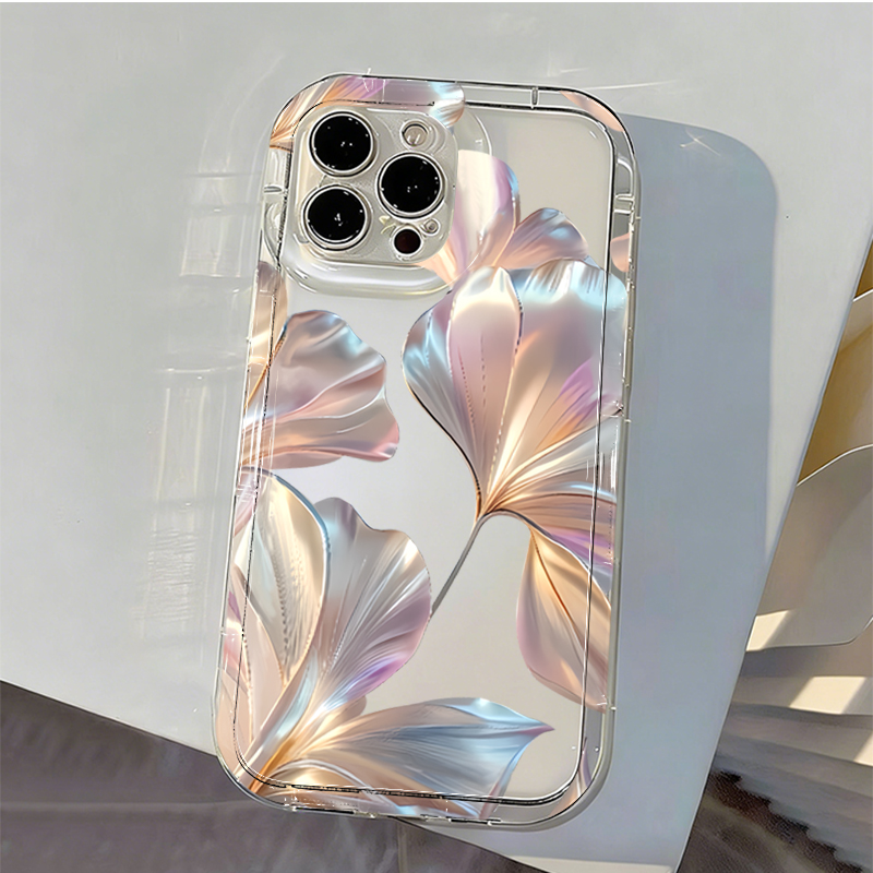 Kleurrijke metallic Ginkgo pri - Phone Cases Transparent recensie en prijs