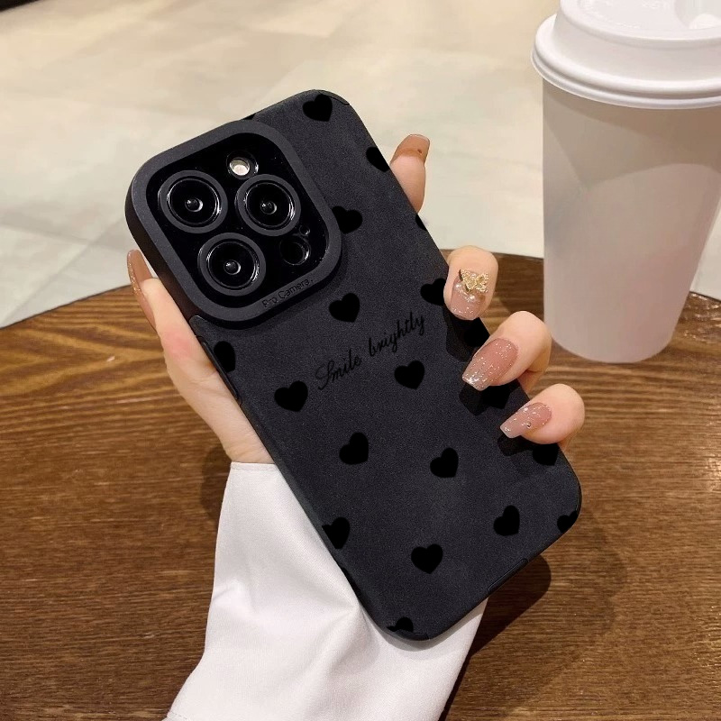 Nieuwe luxe zwarte liefde hart - Phone Cases Best recensie en prijs
