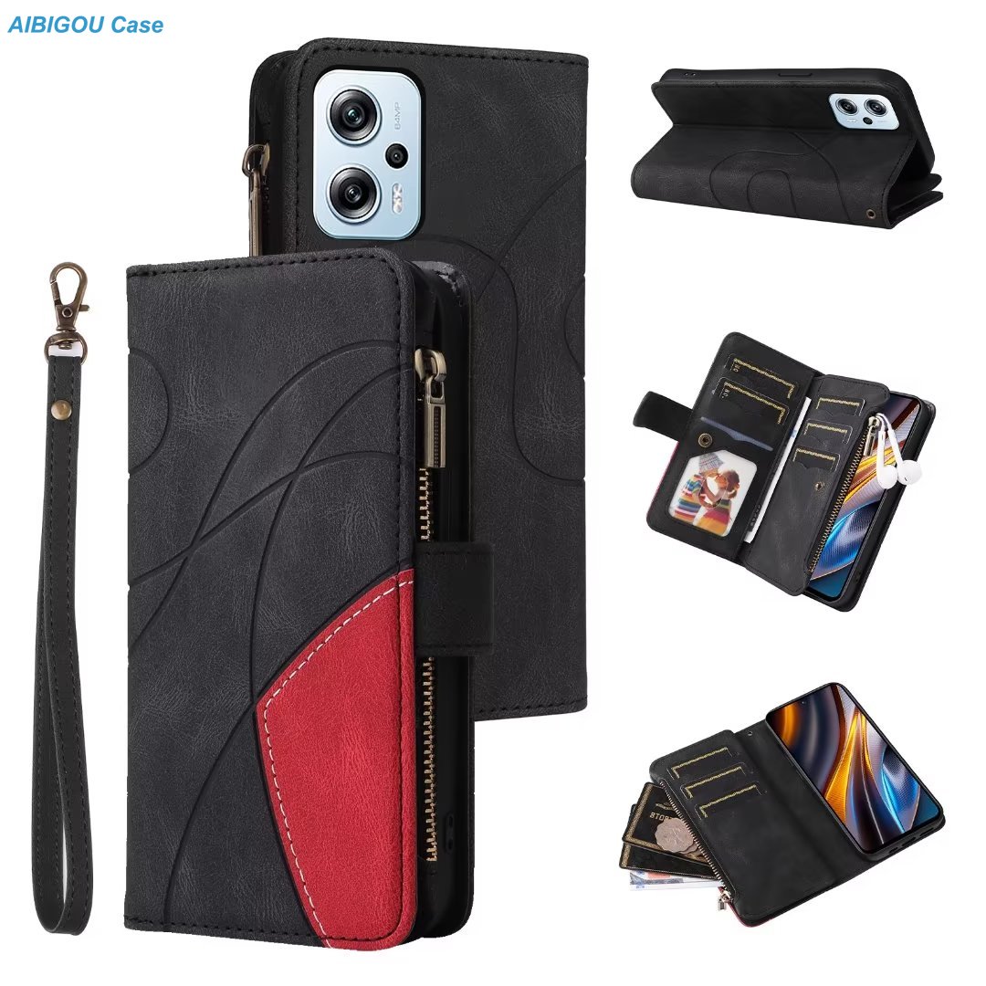 Luxe lederen flip-rits portemo - Leather Folio Wallet Case recensie en prijs