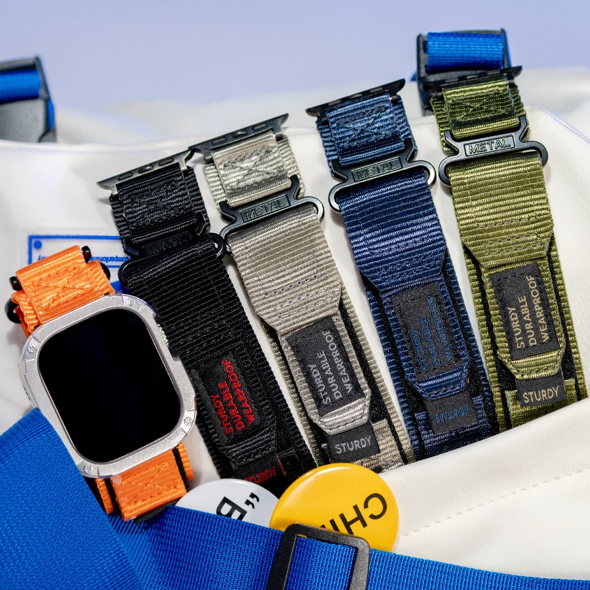 Nylon band + hoesje voor Apple - Military Grade Case recensie en prijs