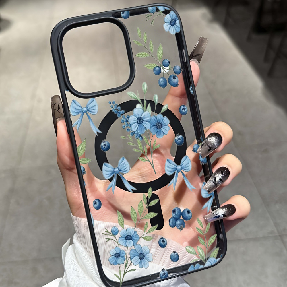Blueberry Floral Clear Case Vo - Phone Cases Transparent recensie en prijs