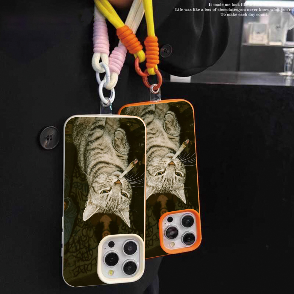 Telefoonhoesje met rookende ki - Phone Cases With Straps recensie en prijs
