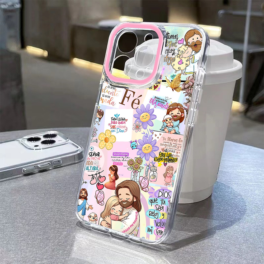 Kleurrijke beschilderde telefo - Phone Cases Jesus recensie en prijs
