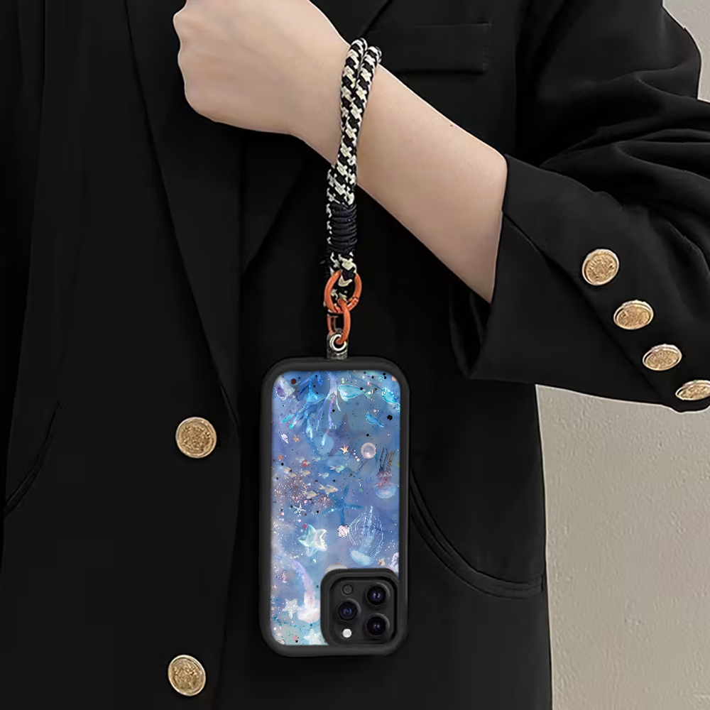 Blauw Paarse Kwallen Bandje Te - Phone Cases With Straps recensie en prijs