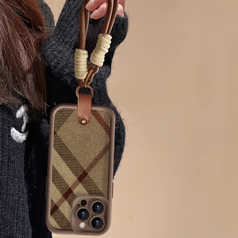 Bruine strepen lanyard bandje  - Phone Cases With Straps recensie en prijs