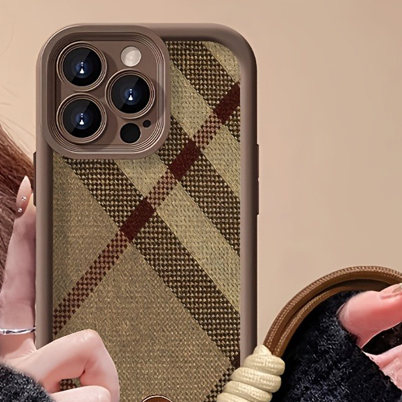 Bruine strepen lanyard bandje  - Phone Cases With Straps recensie en prijs