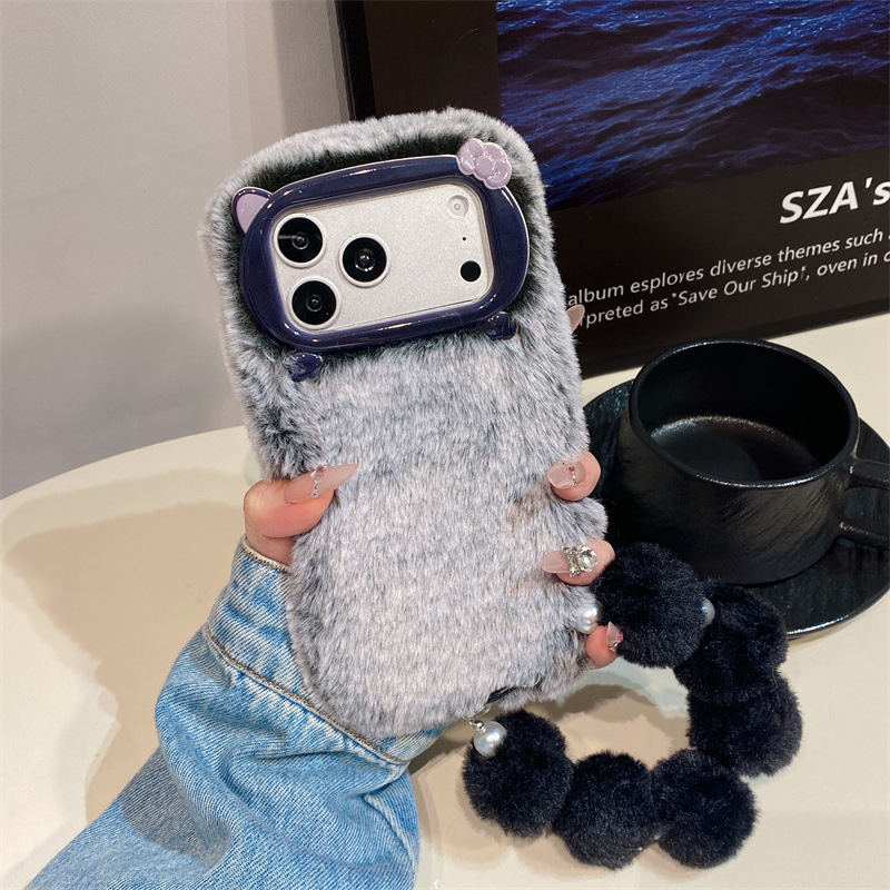 Luxe effenkleurige pluche tele - Phone Cases Popular recensie en prijs