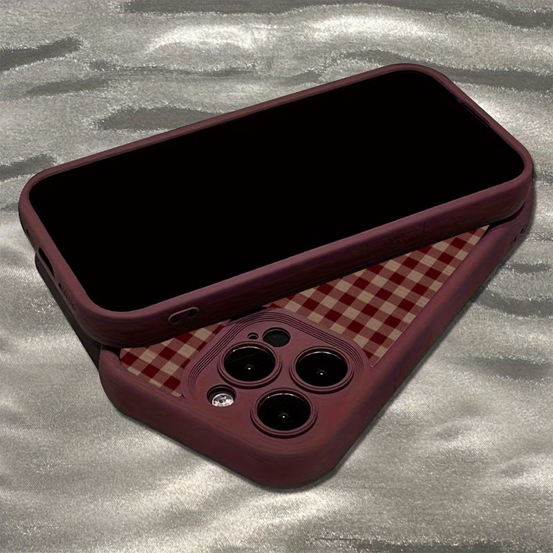 Wijnrood vintage roodbruine ge - Phone Cases Brown recensie en prijs