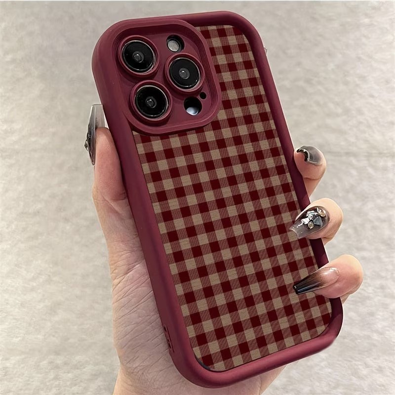 Wijnrood vintage roodbruine ge - Phone Cases Brown recensie en prijs