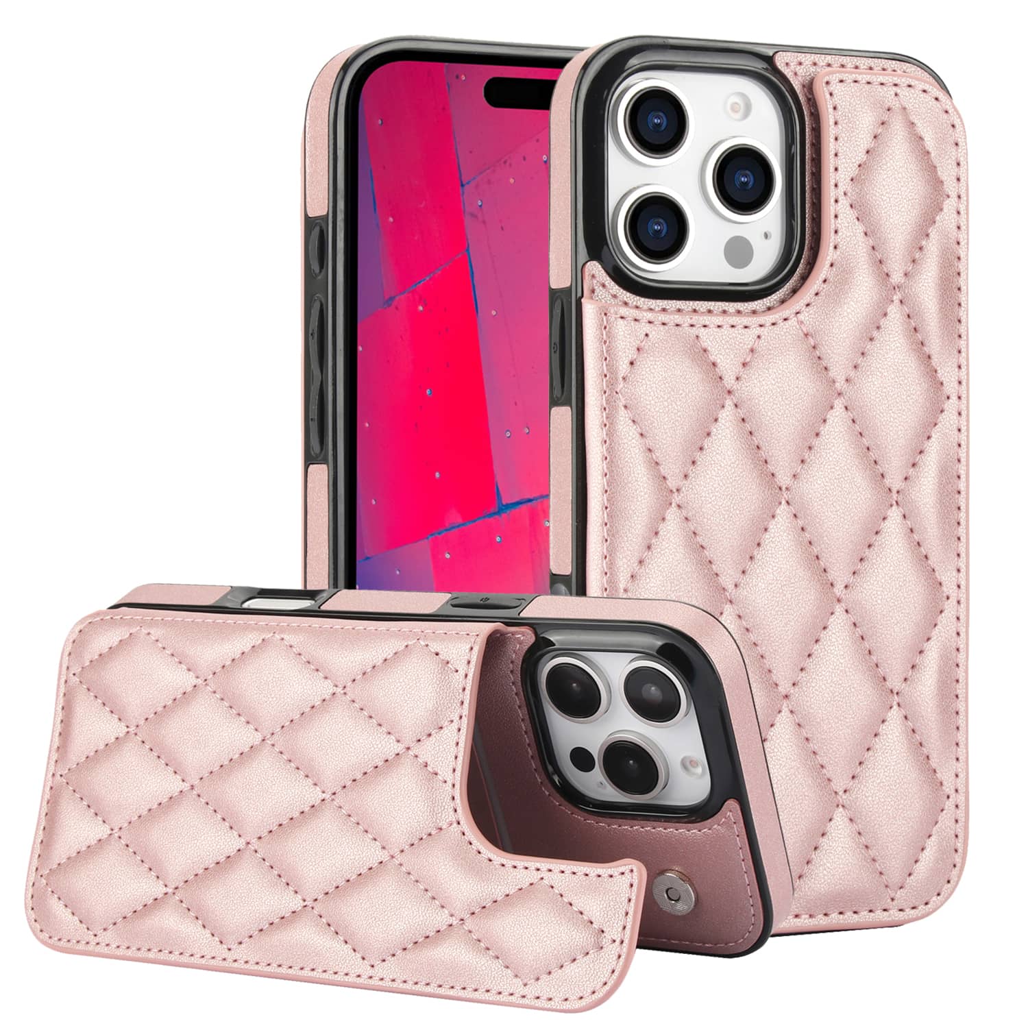 Voor Iphone 16 Pro Max Iphone  - Leather Folio Wallet Case recensie en prijs