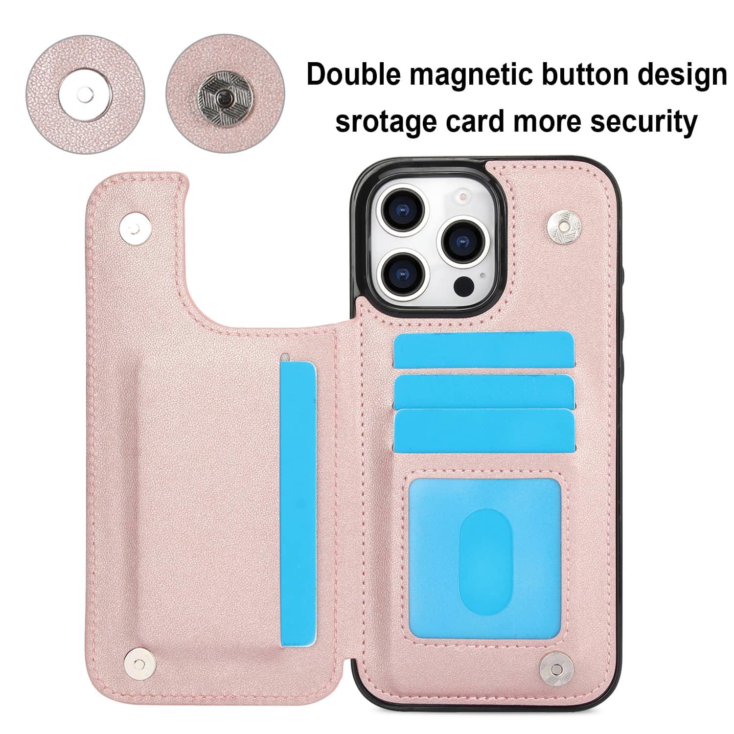 Voor Iphone 16 Pro Max Iphone  - Leather Folio Wallet Case recensie en prijs