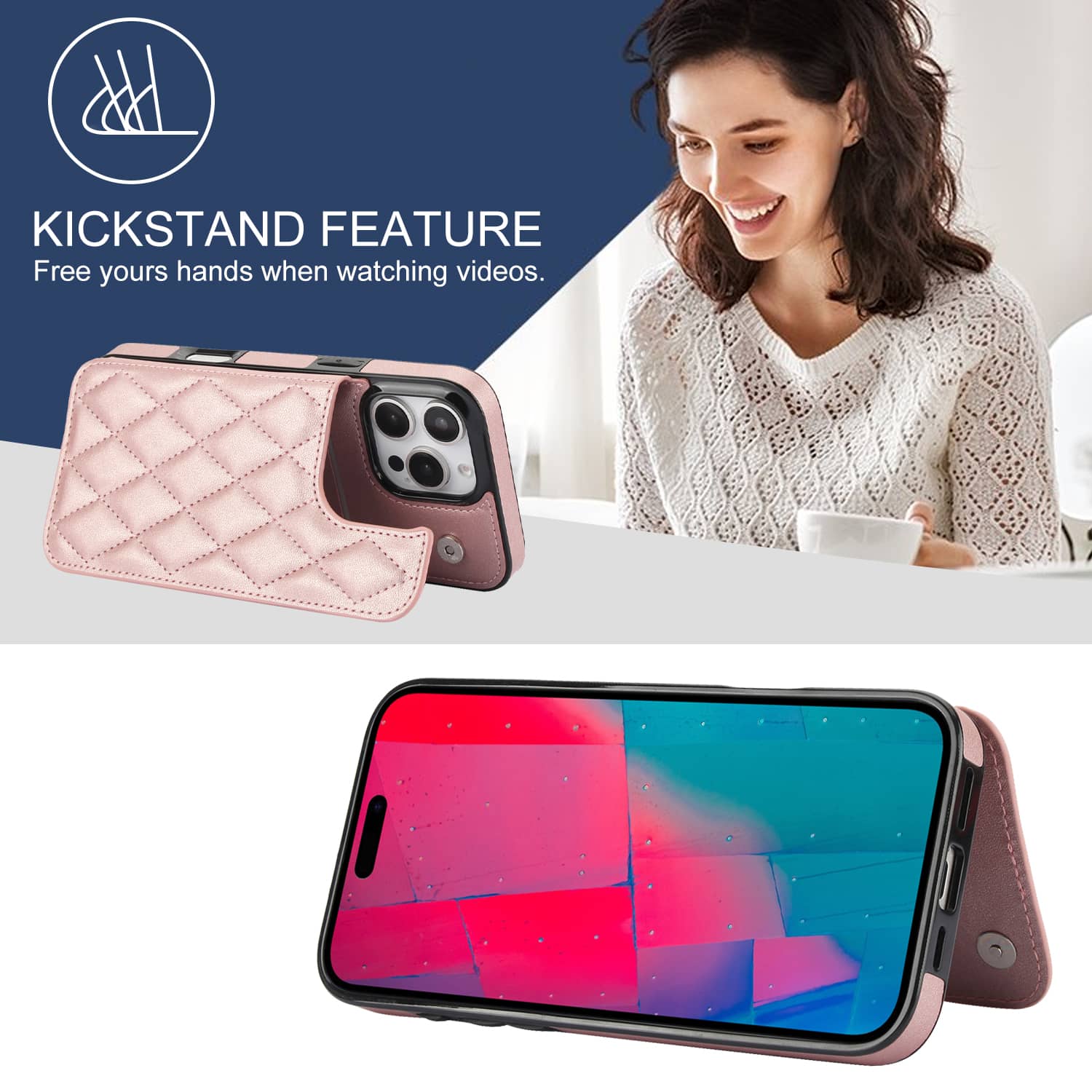 Voor Iphone 16 Pro Max Iphone  - Leather Folio Wallet Case recensie en prijs