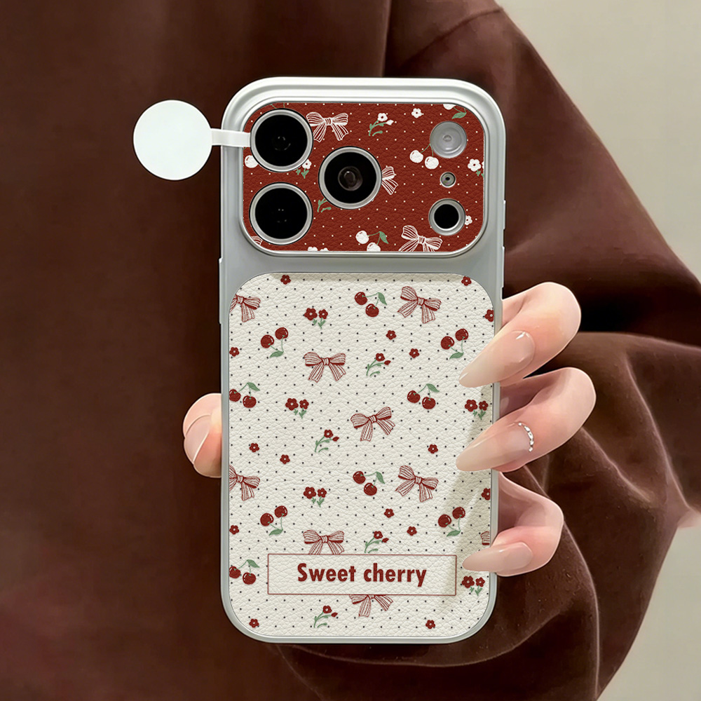 Zoete Kersen Lederen Telefoonh - Phone Cases With Camera Cover recensie en prijs