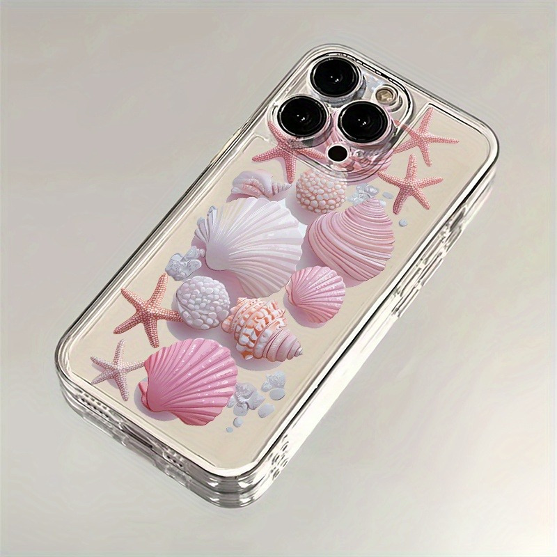 Trendy roze schelp telefoonhoe - Phone Cases Transparent recensie en prijs