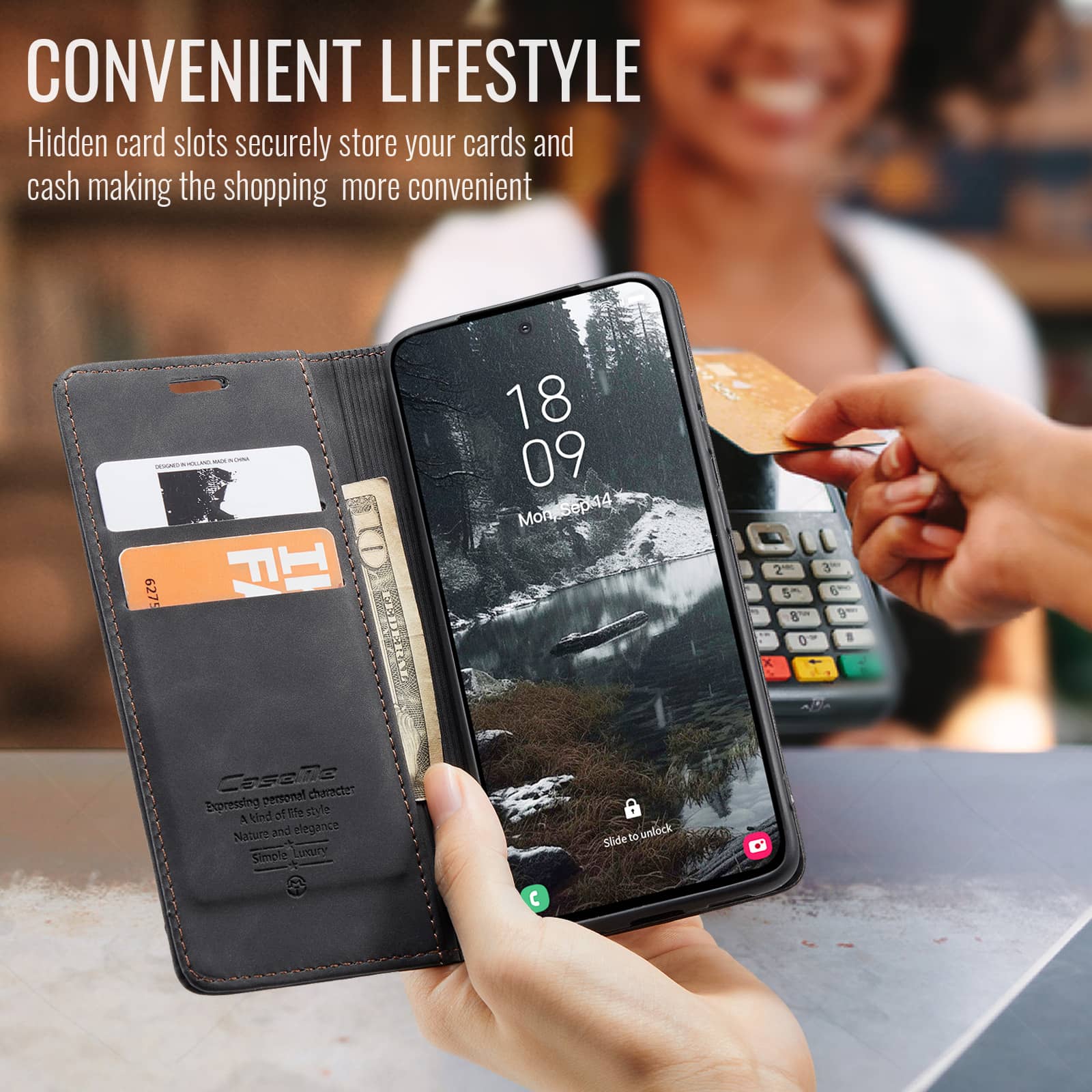 Flip Wallet Case voor Samsung  - Leather Folio Wallet Case recensie en prijs
