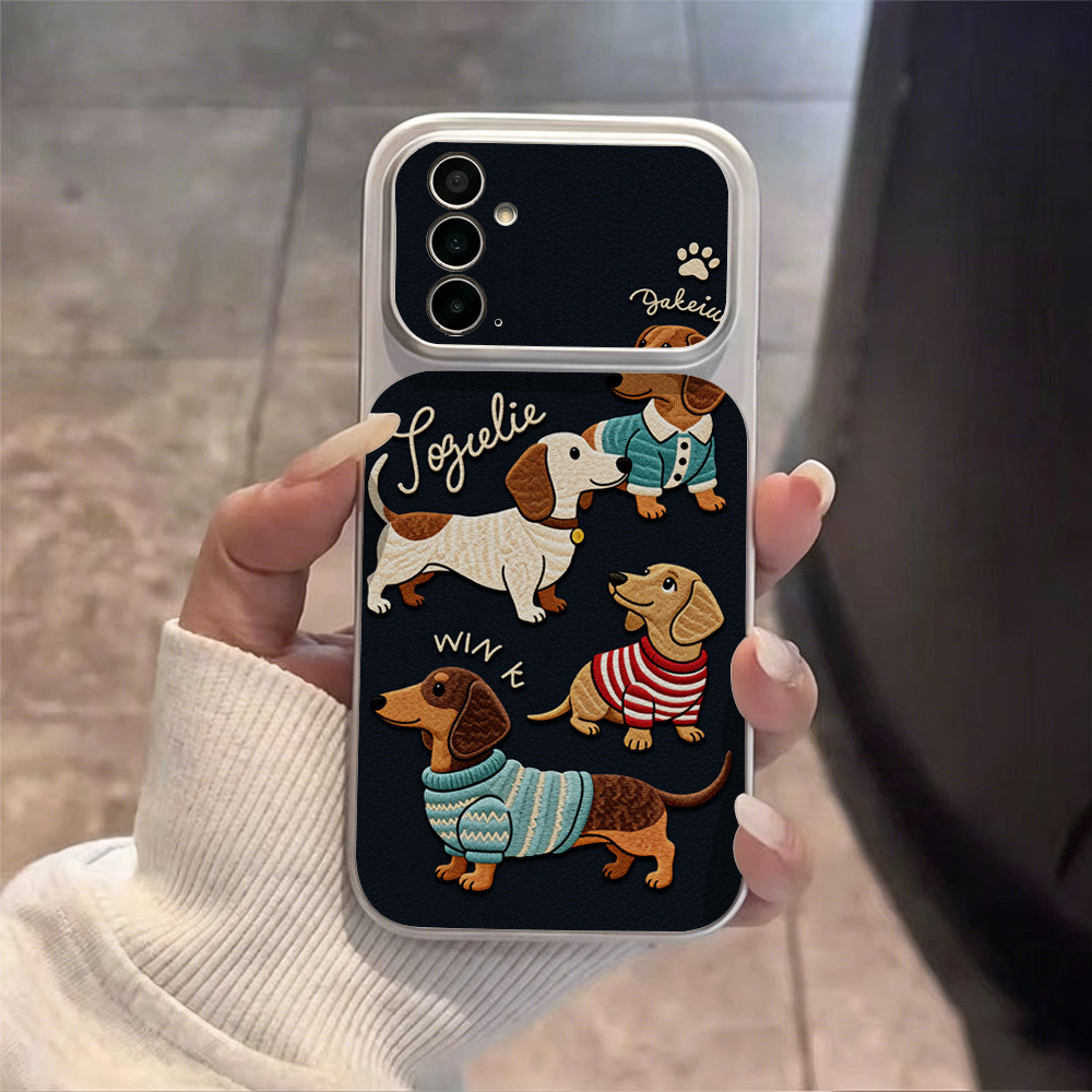 Cartoon Puppy Lederen Telefoon - Phone Cases With Camera Cover recensie en prijs