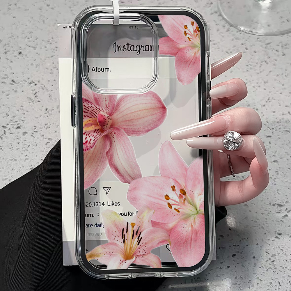 Roze Lelie Bloem Transparante  - Phone Cases Transparent recensie en prijs