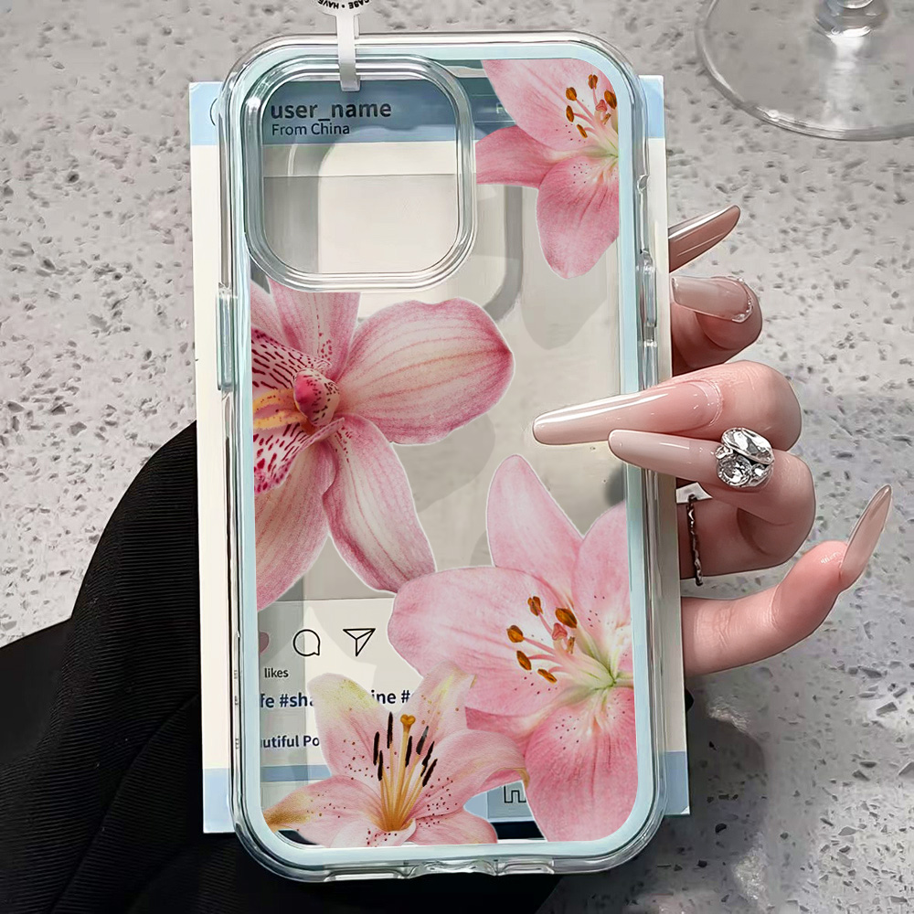 Roze Lelie Bloem Transparante  - Phone Cases Transparent recensie en prijs