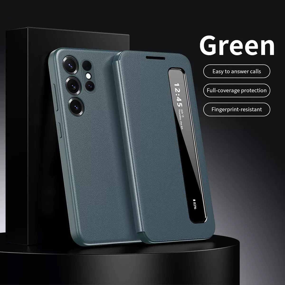 Leren Flip Smart Display Scree - Flip Leather Case recensie en prijs