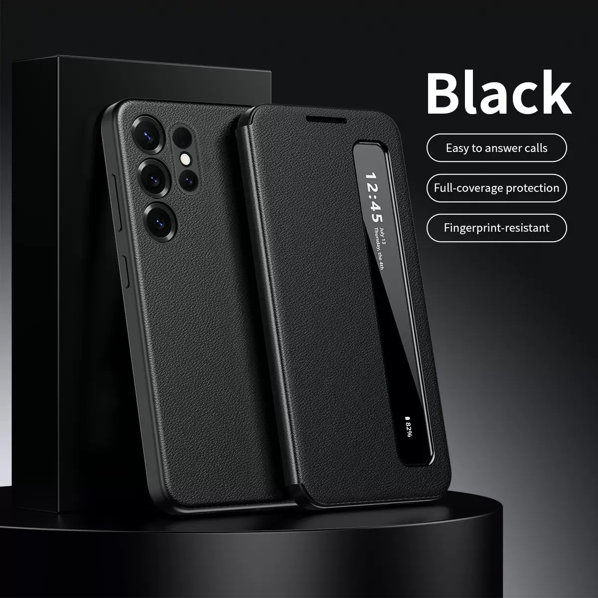 Leren Flip Smart Display Scree - Flip Leather Case recensie en prijs